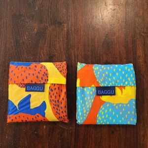 BAGGU 2 Standard bags, Strawberry Colorway. NWOT